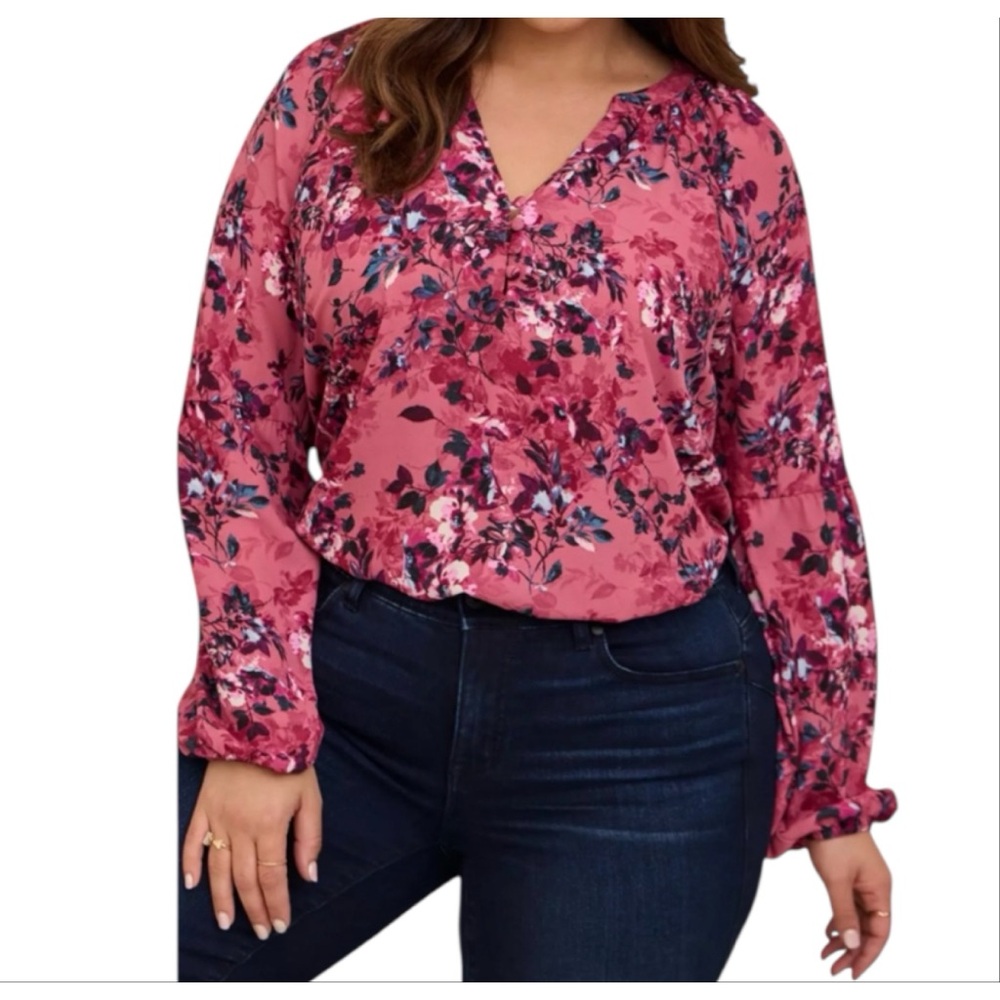 Floral Pink Women's Top